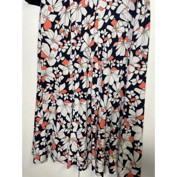 Perceptions Floral Midi Dress Cardigan 2-Piece Set Womens Large Romantic Flowy - Picture 8 of 16